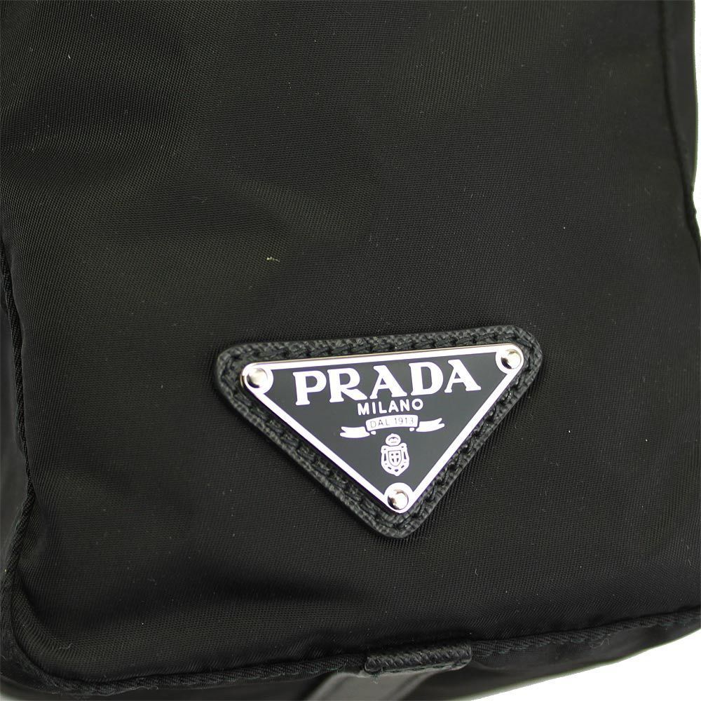 Prada Comic Patch Nylon Leather Tote Bag Black Mu… - image 4